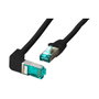 EFB Elektronik Cable de red Cat6a S/FTP RJ45 de 0,5 m Negro