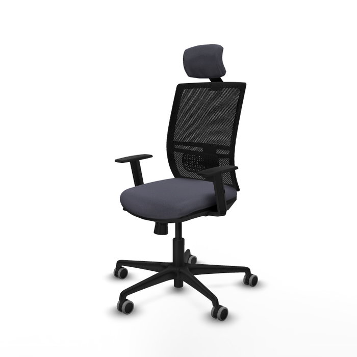 PIQUERAS Y CRESPO Silla de oficina Yunquera Gris oscuro y Negro PIQUERAS Y CRESPO Silla de oficina Yunquera Gris oscuro y Negro