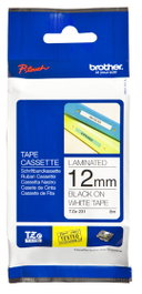 Brother TZe-231 Cinta laminada 12mm x 8m Blanco/Negro