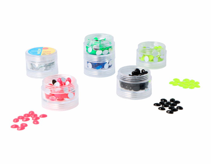 Innspiro Set de Gemas Acrílicas Ovaladas Colores Fluor 6x8mm