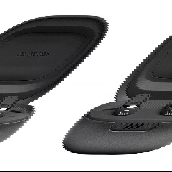 JBL LIVE FLEX Auriculares True Wireless Inalámbricos Bluetooth 5.3 con Reducción Activa de Ruido ANC y Estuche de Carga, Resistente al Agua IP54, Negro