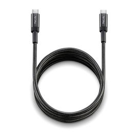 NGS Cable USB-C a USB-C 2m, 100W Carga Rápida, USB 2.0 (480 Mbps), Resistente a Flexión y Tracción, Compatible con Móviles, Tablets y Portátiles