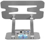 Rapoo UCS-5001 Soporte de mesa para portátil con docking USB-C, color plata