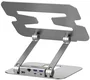 Rapoo UCS-5001 Soporte de mesa para portátil con docking USB-C, color plata