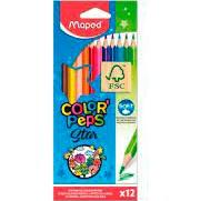 Maped Color'Peps Star Lápices de Colores Certificado FSC Estuche 12 Ud