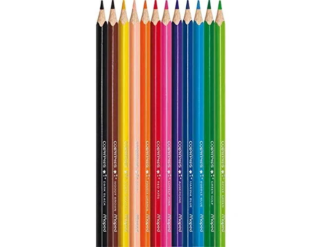 Maped Color'Peps Star Lápices de Colores Surtidos, 12 Unidades