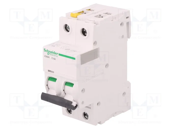 SCHNEIDER ELECTRIC Interruptor magnetotérmico ACTI9 iC60H 6A 2P Caract C SCHNEIDER ELECTRIC Interruptor magnetotérmico ACTI9 iC60H 6A 2P Caract C