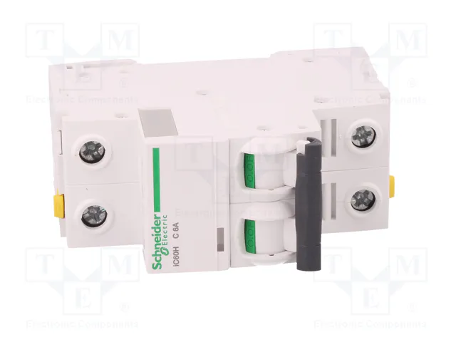 SCHNEIDER ELECTRIC Interruptor magnetotérmico ACTI9 iC60H 6A 2P Caract C SCHNEIDER ELECTRIC Interruptor magnetotérmico ACTI9 iC60H 6A 2P Caract C