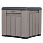Color Baby Lifetime Cubo de Almacenamiento Gris con Puertas y Techo Abatibles 51,2x51,2x50,8 cm