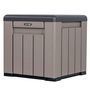 Lifetime Cubo Almacenamiento Gris con Puertas y Techo Abatibles 51,2x51,2x50,8 cm