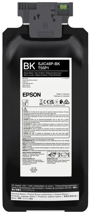 Epson SJIC48P-BK Cartucho de Tinta Original Negro 480ml para ColorWorks C8000e - 1 Unidad