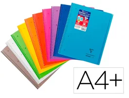 Clairefontaine Koverbook Cuaderno espiral A4+ 80 hojas cuadro 5 mm