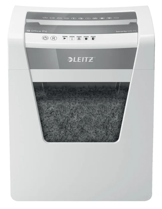 LEITZ IQ OFFICE P4 Destructora de papel Corte cruzado Blanco