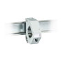 EFB Elektronik Soporte de módulo Keystone 1 puerto ET-25186.V2 para riel DIN Blanco