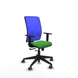 PIQUERAS Y CRESPO Silla de oficina Motilla Verde y Azul
