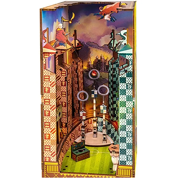 Revell Tiny Adventures Harry Potter - Kit de construcción DIY en 3D Book Nook - Campo de Quidditch con LED