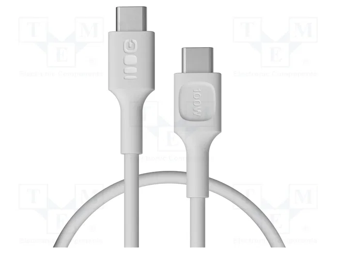 Green Cell KABGC100PF30SW Cable USB C a USB C, 0,3 m, Blanco Green Cell KABGC100PF30SW Cable USB C a USB C, 0,3 m, Blanco
