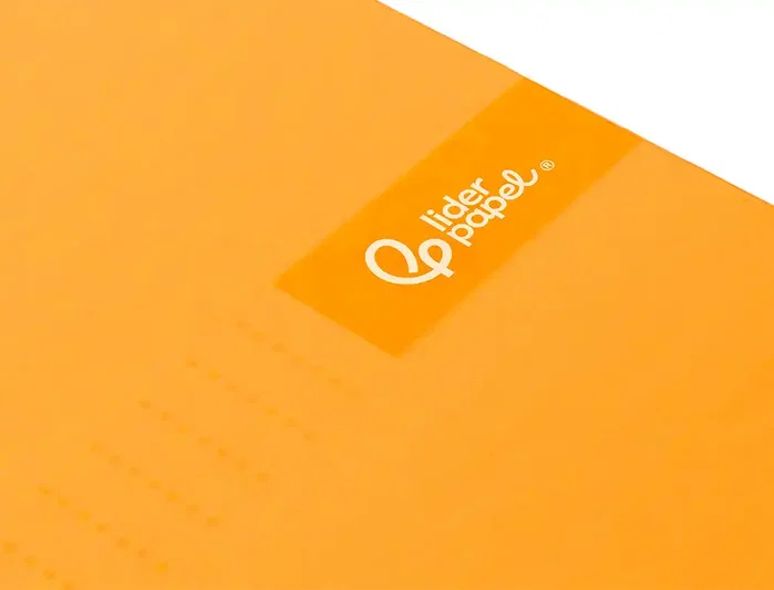 Liderpapel Cuaderno espiral Micro Crafty A4 120h 90gr cuadro 5mm naranja