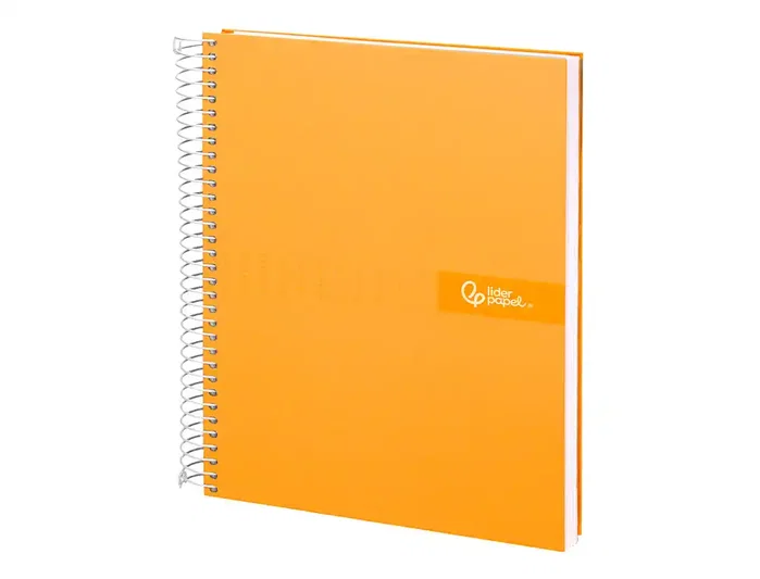 Liderpapel Cuaderno espiral Micro Crafty A4 120h 90gr cuadro 5mm naranja
