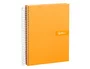 Liderpapel Cuaderno espiral Micro Crafty A4 120h 90gr cuadro 5mm naranja