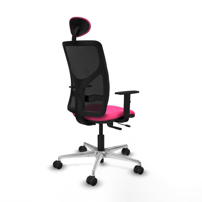 PIQUERAS Y CRESPO Silla de oficina Motilla Rosa y Negro PIQUERAS Y CRESPO Silla de oficina Motilla Rosa y Negro