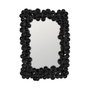 Ixia Espejo Decorativo Negro de Metal y Cristal 82 x 7 x 113 cm