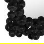 Espejo Negro Metal-Cristal Decoración 82 X 7 X 113 cm