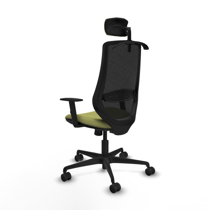 PIQUERAS Y CRESPO Silla de oficina Mardos con Mecanismo Sincro Verde Oliva y Negro
