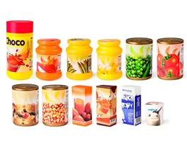 Miniland Juego de alimentos envasados 12 piezas
