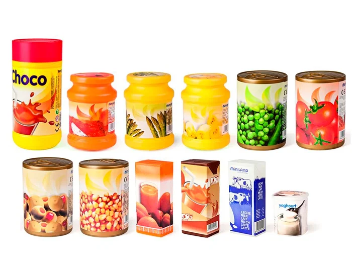 Miniland Juego de Alimentos Envasados 12 Piezas Miniland Juego de Alimentos Envasados 12 Piezas