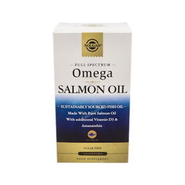 Solgar Omega Full Spectrum Aceite de Salmón Salvaje de Alaska Vitamina D3 120 Cápsulas Blandas