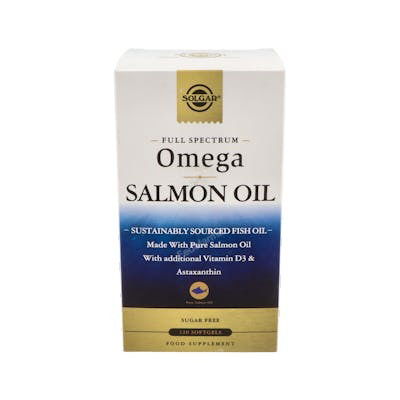 Solgar Omega Full Spectrum Aceite de Salmón Salvaje de Alaska Vitamina D3 120 Cápsulas Blandas Solgar Omega Full Spectrum Aceite de Salmón Salvaje de Alaska Vitamina D3 120 Cápsulas Blandas