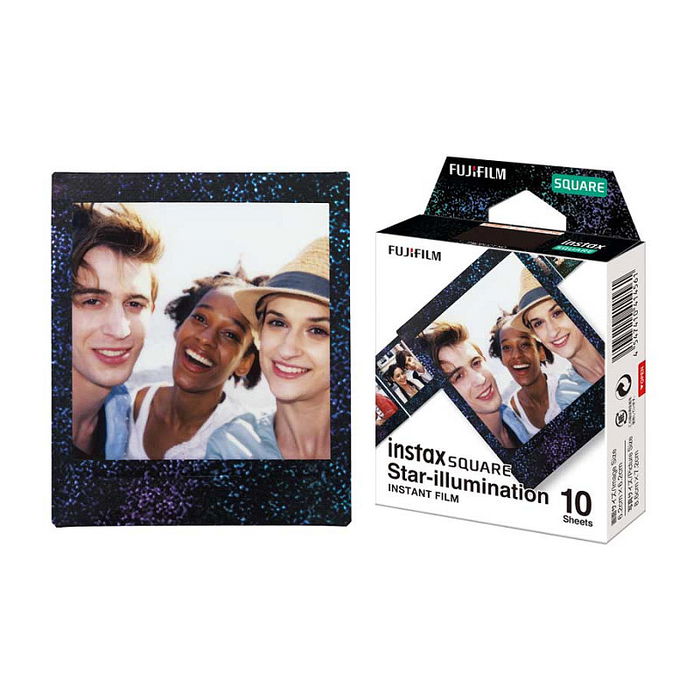 FUJIFILM Instax Square SQ Película Instantánea, 10 Unidades (SQ1), Formato Cuadrado 62x62 mm