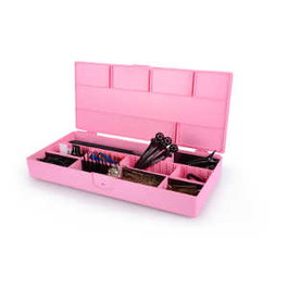 Bifull Caja de Utillajes de Peluquería Rosa