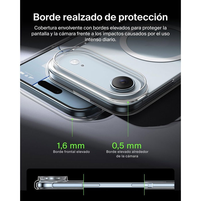Belkin SheerForce Clear Case para iPhone Air, Transparente