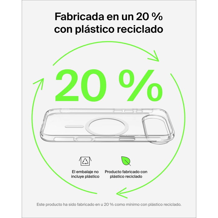 Belkin SheerForce Clear Case para iPhone Air, Transparente