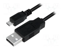LogiLink Cable USB A a Micro B Macho a Macho 1.00 m negro