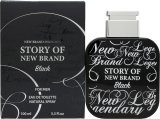 New Brand Story of Black Eau de Toilette para hombre 100 ml Spray
