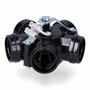 F-Line Portalámparas múltiple de 5 casquillos E27, M10, Negro