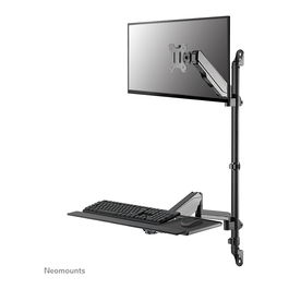 Neomounts WL90-325BL1 Soporte de Pared Móvil para Monitor 17-32", 9 kg, Resorte de Gas, Rotación 360°, Inclinación, Negro - Soporte de Trabajo de Pie/Sentado