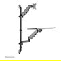 Neomounts WL90-325BL1 Soporte de Pared Móvil para Monitor 17-32", 9 kg, Resorte de Gas, Rotación 360°, Inclinación, Negro - Soporte de Trabajo de Pie/Sentado