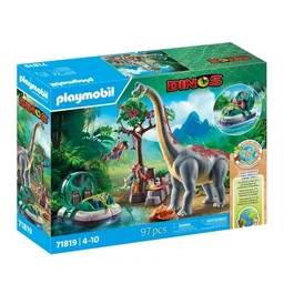 Playmobil 71819 Brachiosaurus Exploradores Aerodeslizador Juguete para Niños