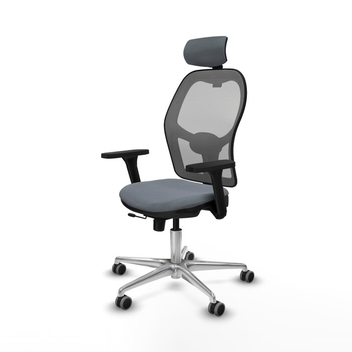 PIQUERAS Y CRESPO Silla de oficina Jorquera Gris con mecanismo Sincro/Traslack PIQUERAS Y CRESPO Silla de oficina Jorquera Gris con mecanismo Sincro/Traslack