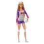 Barbie HKT72 Muñeca Tu Puedes Ser Jugadora Voleibol Made to Move 22 Articulaciones, Balón y Uniforme Completo +3 años