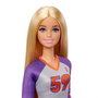 Barbie HKT72 Muñeca Tu Puedes Ser Jugadora Voleibol Made to Move 22 Articulaciones, Balón y Uniforme Completo +3 años