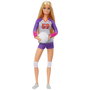Barbie HKT72 Muñeca Tu Puedes Ser Jugadora Voleibol Made to Move 22 Articulaciones, Balón y Uniforme Completo +3 años