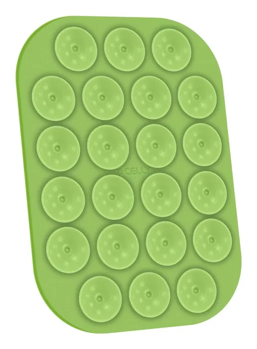 Celly FIXSQUARE Soporte con Ventosa Universal de Silicona, Verde