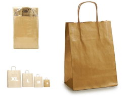 Pincello Bolsa Papel Oro Kraft Mini
