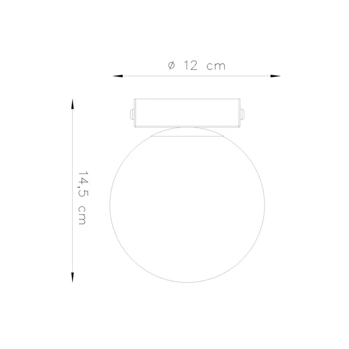 YOLI SOL-SL.1146 Lámpara de techo esférica, blanco o negro, varios puntos de luz, para estilos escandinavo, moderno, industrial