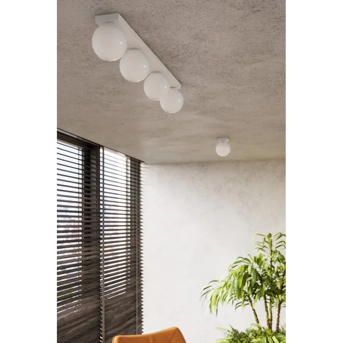 YOLI SOL-SL.1146 Lámpara de techo esférica, blanco o negro, varios puntos de luz, para estilos escandinavo, moderno, industrial